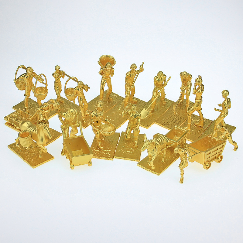 Miner shaped alloy ornament