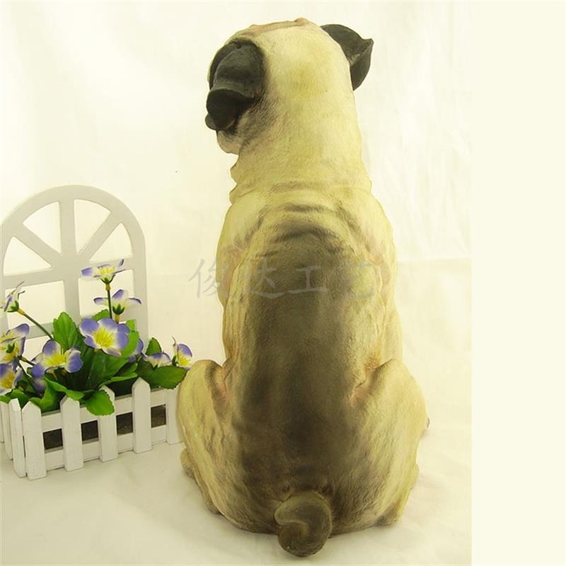 Simulated dog resin ornament