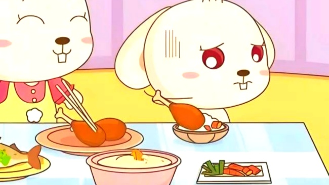 Bunny Bella Never Picks at Her Food Again