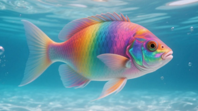 Oliver the Rainbow Fish and Sammy the Shrimp